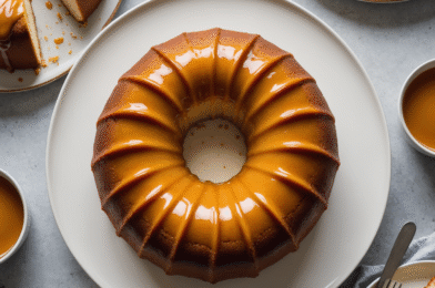 Caramel Cream Cheese Pound Cake