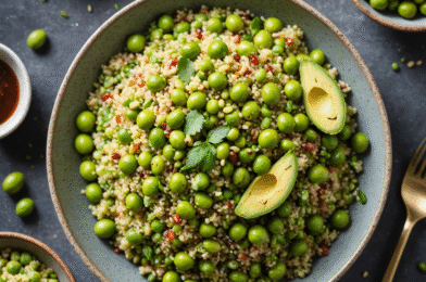 Quinoa, Avocado and Edamame Salad